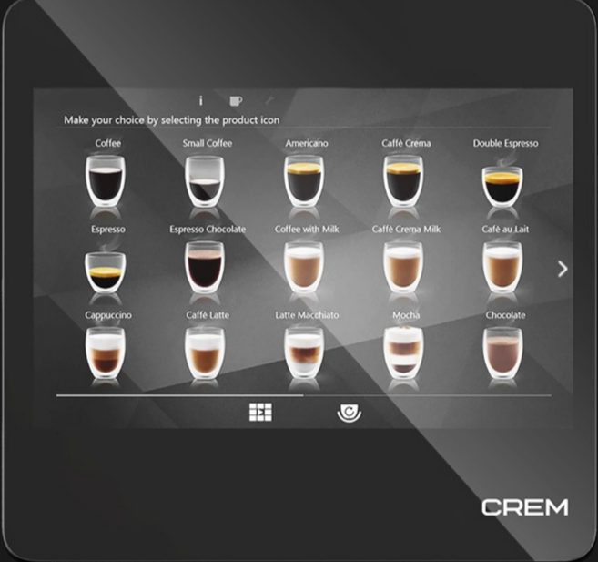 Crem SC45 kaffemaskin sett forfra